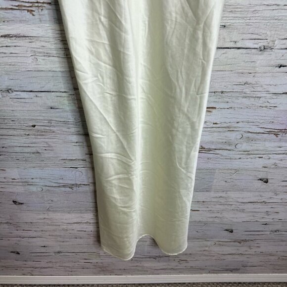 Vintage chasilk yellow pink size medium butterfly Spaghetti Strap Nightgown - Picture 2 of 8